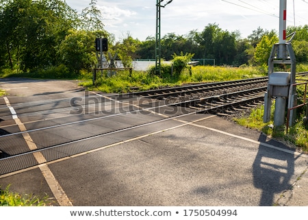 Сток-фото: Railway Track Crossing Rural Landscape