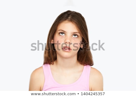 Stockfoto: Portrait Of The Girl With Pale Complexion
