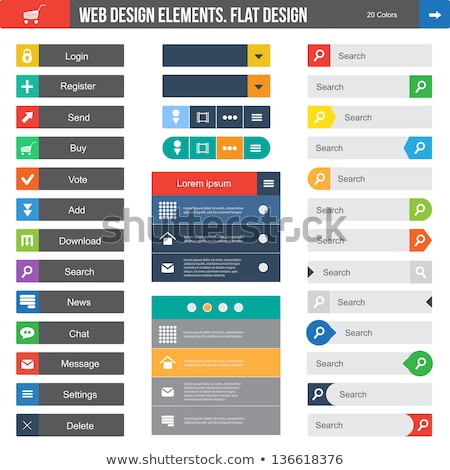 Stock photo: Simple Infographic Template With Flat Design Elements