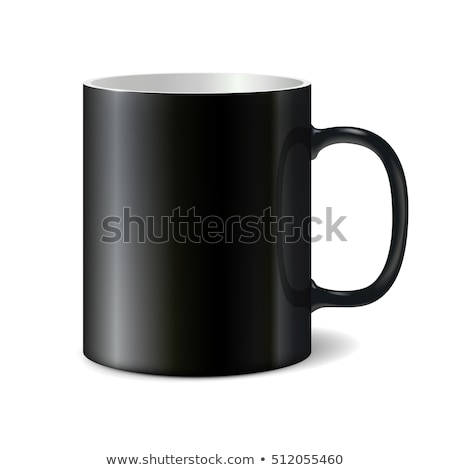 Black Mug Empty Blank For Coffee Or Tea Isolated [[stock_photo]] © Essl