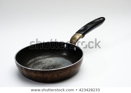 Stock photo: Old Rusty Empty Small Frying Pan