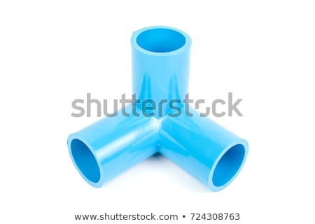 Foto stock: Pipe Connector Isolated On The White