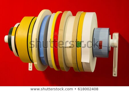 Foto d'archivio: Variety Double Adhesive Tape In Rolls Of Different Types Of Tap