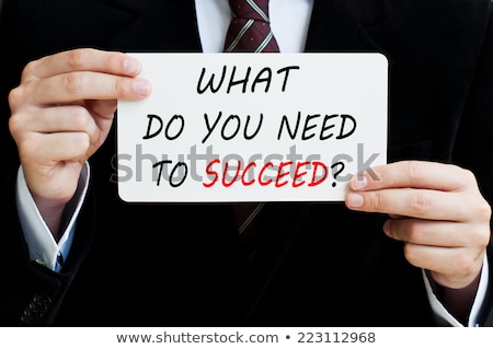 Stock foto: What Do You Need To Succeed - Business Concept