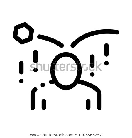 Stock foto: Collapse Of Criticism Per Person Icon Vector Outline Illustration