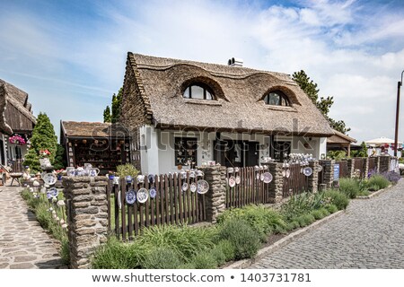 Foto stock: View Of Balaton From The Tihany Peninsula