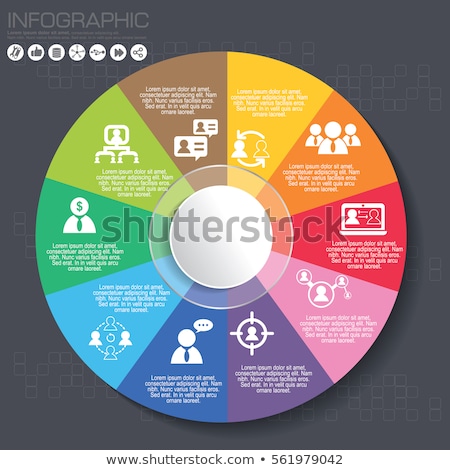 Foto stock: Vector Green Life Cycle Diagram