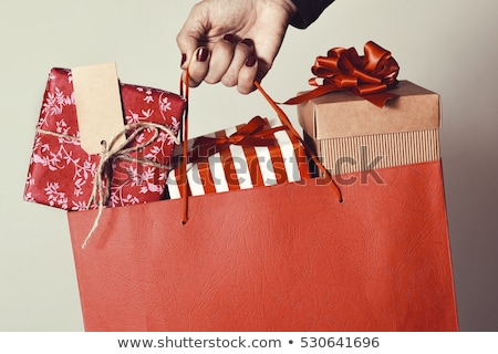 Weihnachts-Einkaufstasche Stock foto © nito