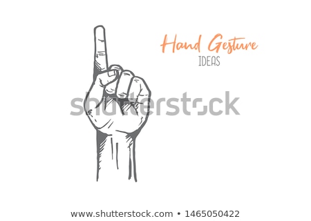 Foto stock: Index Finger Up