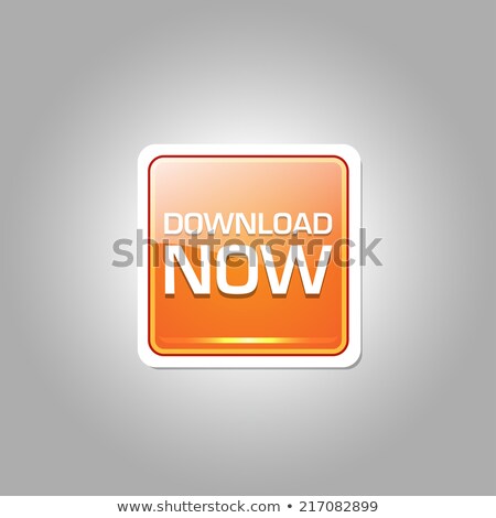 Сток-фото: Download Now Glossy Shiny Circular Vector Button