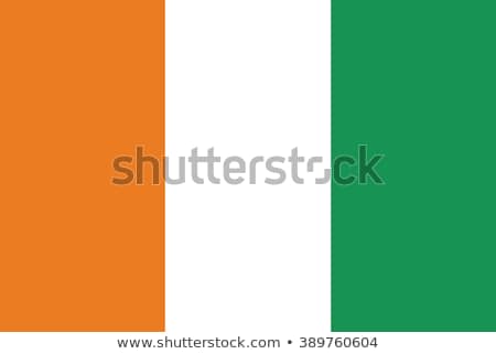 Zdjęcia stock: Ivory Coast Flag Oval Button