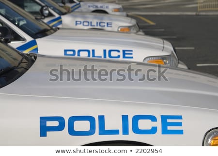 Stock photo: American Police Officer Morning