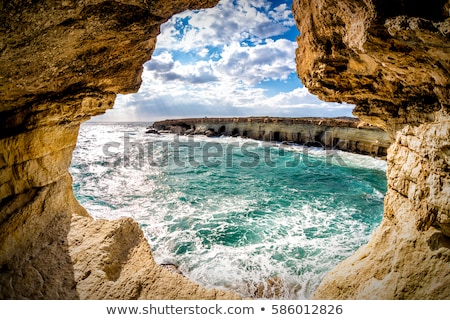 Stock fotó: Ayia Napa Sea Caves Near Cape Greco Famagusta District Cyprus