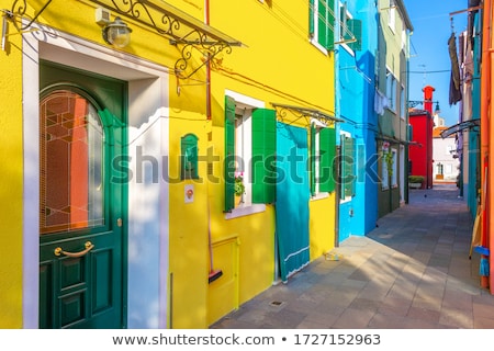 Foto d'archivio: Colored Houses In Venice - Italy