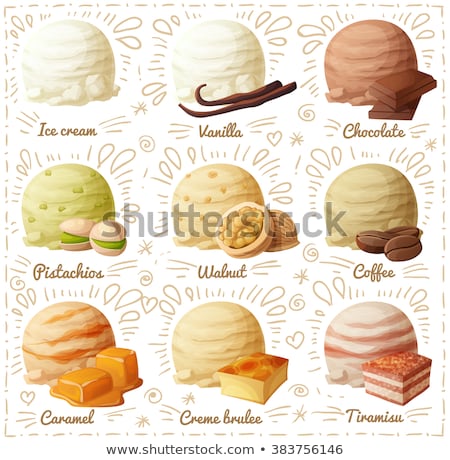 ストックフォト: Set Of Colorful Ice Cream Vector Illustration - 1