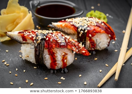 ストックフォト: Smoked Eel Sushi