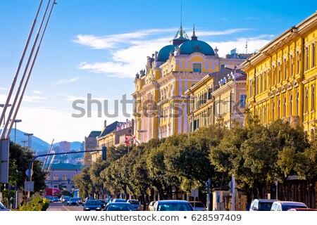 ストックフォト: City Of Rijeka Waterfront Steet Architecture View