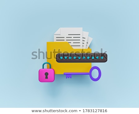 ストックフォト: Folder With Lock