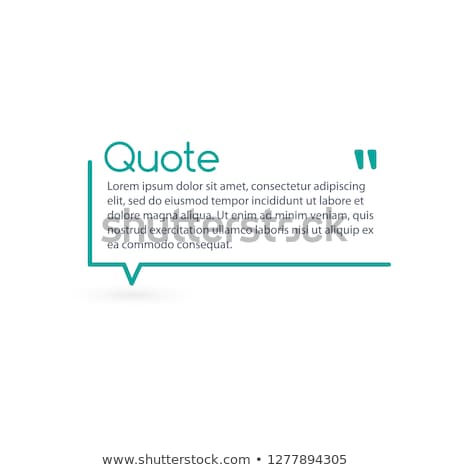 ストックフォト: Innovative Vector Quotation Template In Quotes Creative Vector Banner Illustration With A Quote In