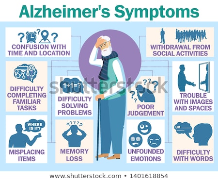 Stockfoto: Alzheimer Disease Concept Vector Illustration