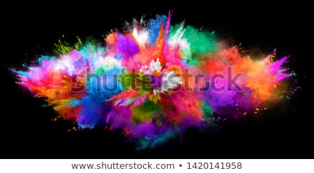 Stockfoto: 3d Abstract Explosion Red