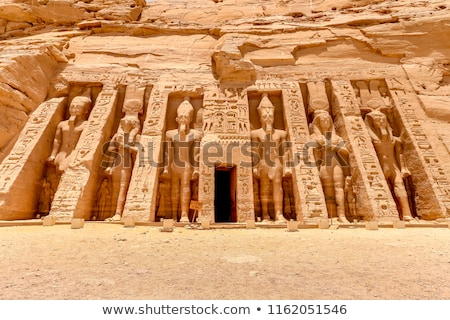 Stock fotó: Statues Of Nefertari As Goddess Hathor