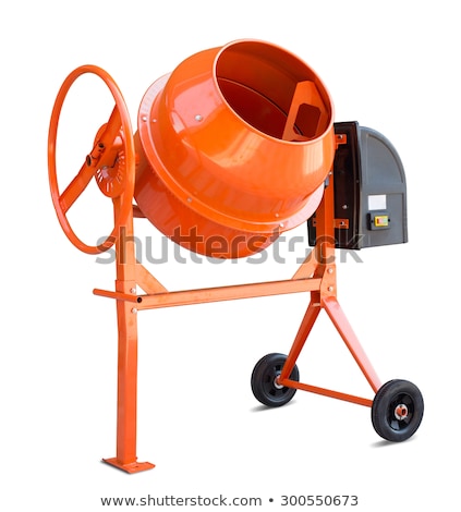 Stock fotó: Concrete Mixer Isolated With Clipping Path