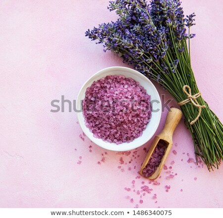 Сток-фото: Pink Bath Salt