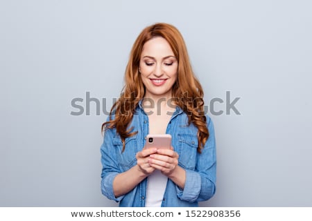 Stock photo: Checking Her Texts