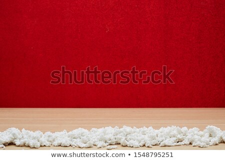 Stok fotoğraf: White Snowflakes On Red With Copypace