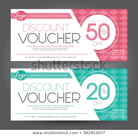 Stock fotó: Set Of Gift Discount Voucher Cards