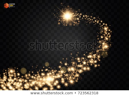 Stock fotó: Gold Glittering Star Dust Trail Eps 10