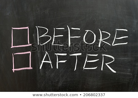 Opposite Words For Before And After Foto d'archivio © Raywoo