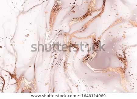 Stock photo: Marble Texture Background With Pink And Gold Stripes