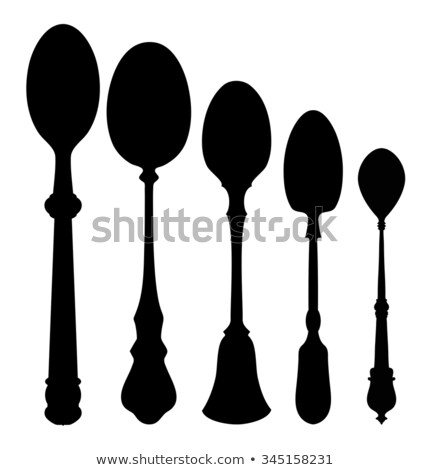 ストックフォト: Silverware Shape In The Room