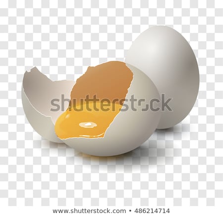 Foto stock: Fried Egg Isolated On Transparent Background