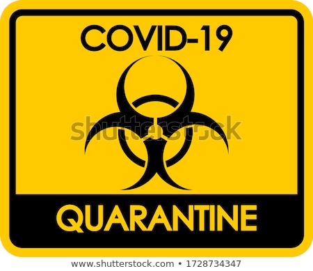 Stock photo: Poster Design For Coronavirus Theme With Biohazard Sign