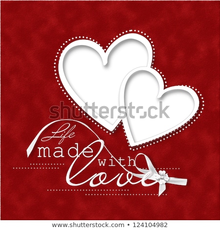 Сток-фото: Card For Congratulation Or Invitation With Hearts For Photo