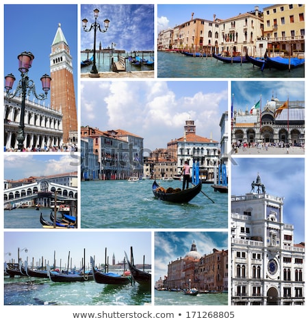 ストックフォト: Collage Of Venice Italy