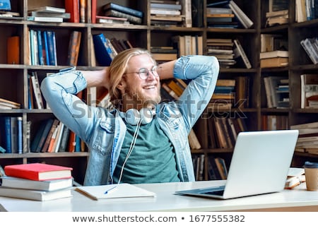 Stock photo: Man In Library