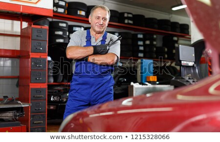 Stock photo: Pensive Mechanic