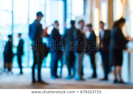 Stockfoto: Business Networked Crowd