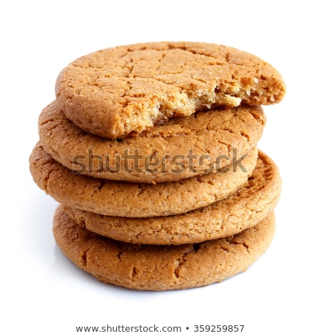 Foto stock: Stacked Ginger Cookies