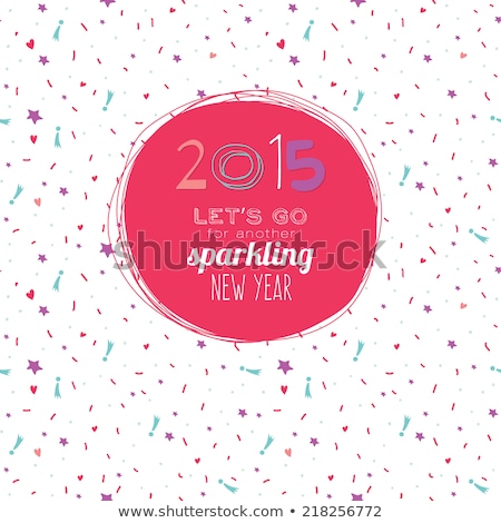 Stockfoto: Set Of 2015 New Year And Happy Christmas Background For Your Flyers