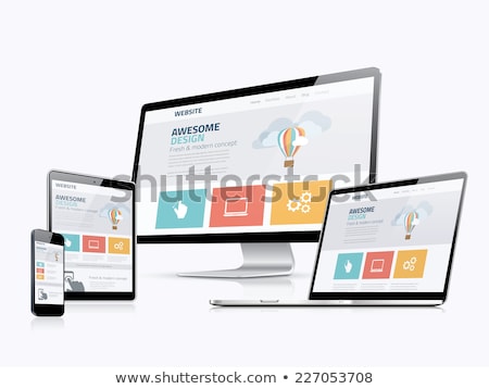 Responsive Web Design Concept Stockfoto © MPFphotography