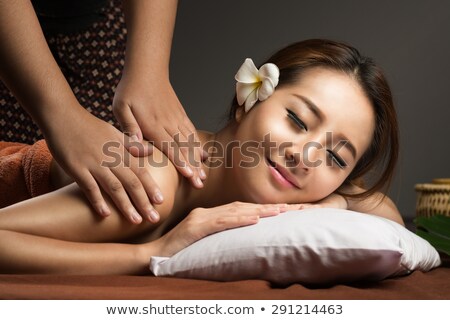 Foto stock: Chinese Woman Having Wellness Massage