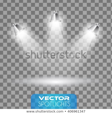 ストックフォト: Vector Spotlights Scene With Different Source Of Lights Pointing To The Floor Or Shelf