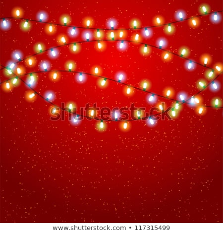 Foto stock: Christmas Lights And Decoration Eps 10