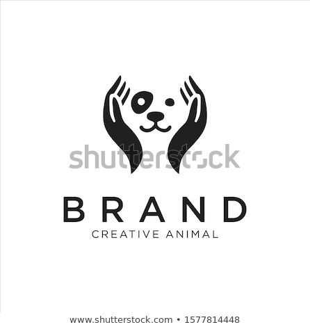 Stok fotoğraf: Veterinarian With Dog In Hands Vector Illustration