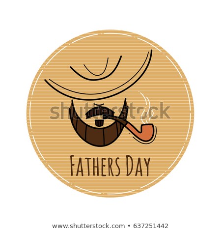 Stock photo: Happy Fathers Day Avatar Sign Illustration